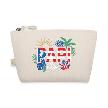 Papi Puerto Rico Flagge Urlaub Sommer - Bio-Täschchen - Natur - Vorne