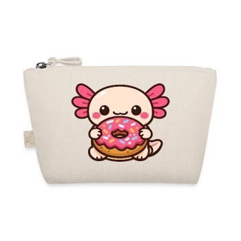 Kawaii Donut Axolotl with Sprinkles - Organic Pouch - nature - Front