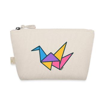 Géométrie colorée de grue origami - Trousse biologique - nature - Devant