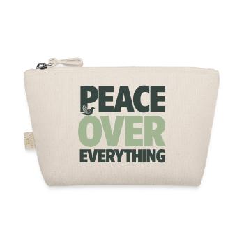 Peace Over Everything Spiritual Serenity - Organic Pouch - nature - Front