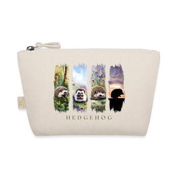 Cute hedgehog nature motif - Organic Pouch - nature - Front