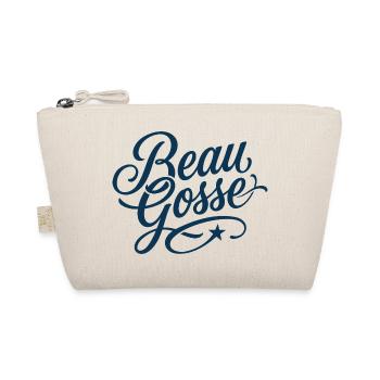 Beau Gosse Script Bleu - Trousse biologique - nature - Devant