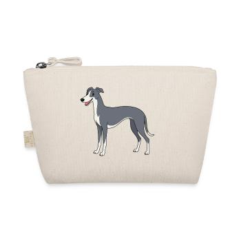 Dessin animé de chien gris avec accent blanc - Trousse biologique - nature - Devant
