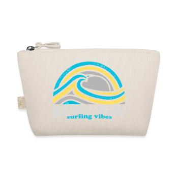 Baltic Coast Surf Design – Ocean Blue - Organic Pouch - nature - Front