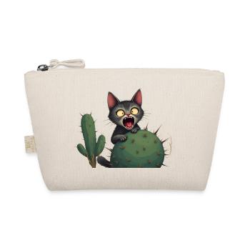 Little accident - Cat and cactus - Bio-Täschchen - Natur - Vorne