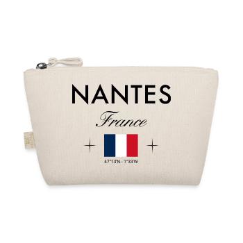Nantes Frankreich Koordinaten Reise Souvenir - Bio-Täschchen - Natur - Vorne