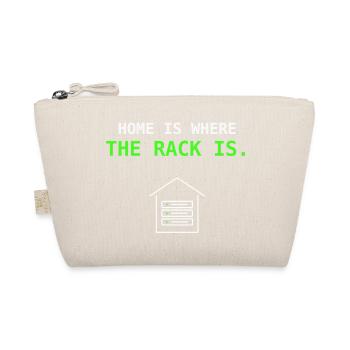 Home Is Where The Rack Is IT Sysadmin Geschenk - Bio-Täschchen - Natur - Vorne