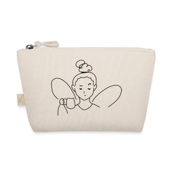 Annoyed Coffee Fairy, T-Shirt for Fantasy Lovers - Bio-Täschchen - Natur - Vorne