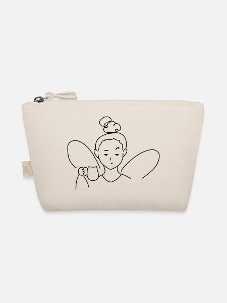 Annoyed Coffee Fairy, T-Shirt for Fantasy Lovers - Bio-Täschchen - Natur