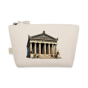 Klassischer Tempel Parthenon Grafik - Bio-Täschchen - Natur - Vorne