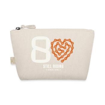 80 Years Bike Still Riding Birthday Gift - Organic Pouch - nature - Front