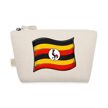 Uganda flag art with crane - Organic Pouch - nature - Front