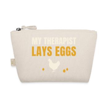 My Therapist Lays Eggs Chicken - Organic Pouch - nature - Front