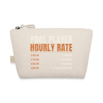 Pool Player Hourly Rate - Organic Pouch - nature - Front