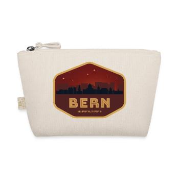 Bern Schweiz Skyline Badge Rot - Bio-Täschchen - Natur - Vorne