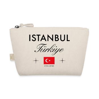 Istanbul Turkey Coordinates Travel Souvenir - Organic Pouch - nature - Front