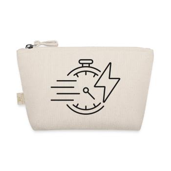 Symbol für Schnellladen der elektrischen Stromleitung - Bio-Täschchen - Natur - Vorne