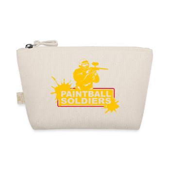 Paintball Soldiers Yellow Player Splatter Art - Bio-Täschchen - Natur - Vorne