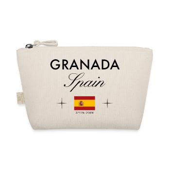 Granada Spanien Koordinaten Reise Souvenir - Bio-Täschchen - Natur - Vorne