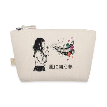 Mahjong Mädchen Japanisches Design - Bio-Täschchen - Natur - Vorne