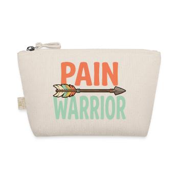 Pain Warrior – Bewusstsein für Morbus Crohn IBD - Bio-Täschchen - Natur - Vorne
