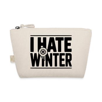 Ich hasse den Winter - Bio-Täschchen - Natur - Vorne