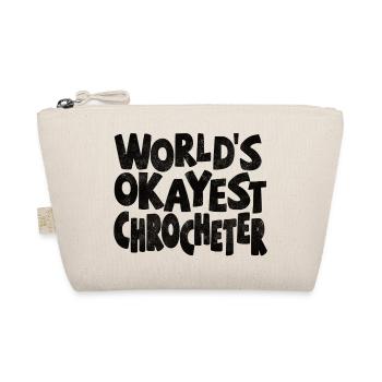 Worlds okayest Crocheter - Bio-Täschchen - Natur - Vorne