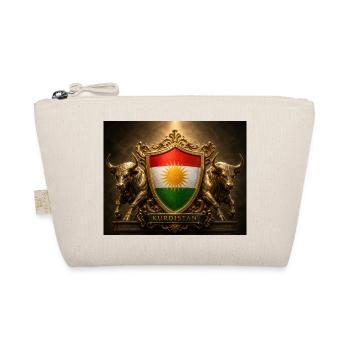 Kurdistan-Schildemblem mit Stieren - Bio-Täschchen - Natur - Vorne