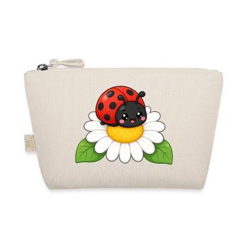 Ladybug Daisy Friend – Marienkäfer Gänseblümchen - Bio-Täschchen - Natur - Vorne