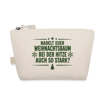 Nadelt Euer Weihnachtsbaum bei der Hitze auch so - Bio-Täschchen - Natur - Vorne