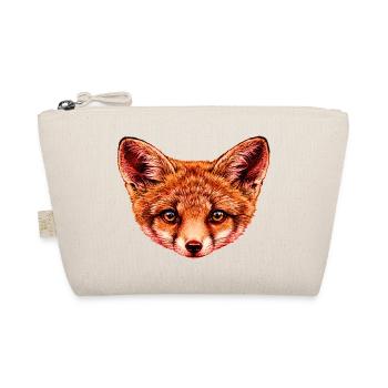 fuchsbaby Kopf Illustration - Bio-Täschchen - Natur - Vorne