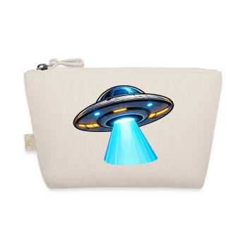 UFO Lichtstrahl Alien-Design - Bio-Täschchen - Natur - Vorne