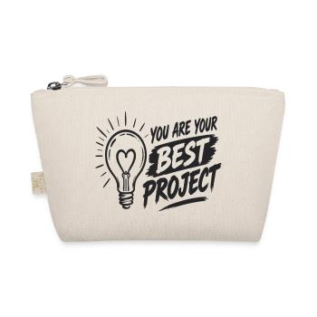 You Are Your Best Project Glühbirnen - Bio-Täschchen - Natur - Vorne