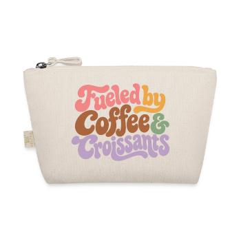 Coffee and Croissants Groovy Retro - Bio-Täschchen - Natur - Vorne