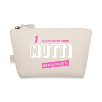 Mutti Number One Deluxe Beste Familie Beste Mutti - Bio-Täschchen - Natur - Vorne