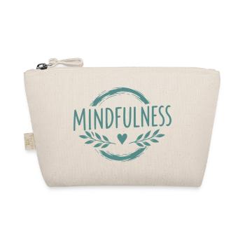 Mindfulness Achtsamkeit Selbstliebe Herzsymbol - Bio-Täschchen - Natur - Vorne