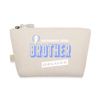Brother Bruder Number One Deluxe Bester-Familie - Bio-Täschchen - Natur - Vorne