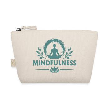 Mindfulness Achtsamkeit Meditierende Lotussitz  - Bio-Täschchen - Natur - Vorne