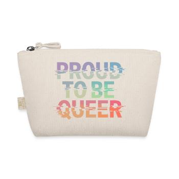 Proud To Be Queer LGBTQ Stolz Und Pride - Bio-Täschchen - Natur - Vorne