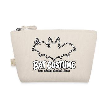 Bat Kostüm Schnittlinie Zeichnung - Bio-Täschchen - Natur - Vorne