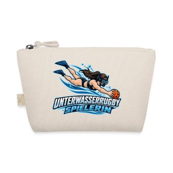 Unterwasserrugby Spielerin Illustration - Bio-Täschchen - Natur - Vorne