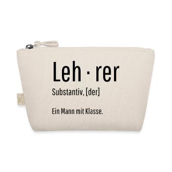 Lehrer Substantiv Definition Schule Geschenk - Bio-Täschchen - Natur - Vorne