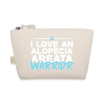 Alopecia Areata - Liebe für Kämpfer - Bio-Täschchen - Natur - Vorne
