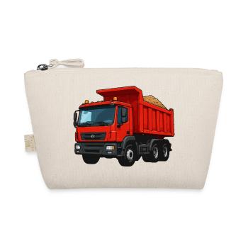 Roter Kipplader Cartoon-Design - Bio-Täschchen - Natur - Vorne