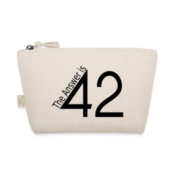 the answer is 42 - Bio-Täschchen - Natur - Vorne