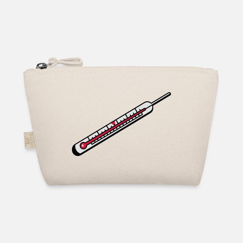 A mercury thermometer Organic Pouch