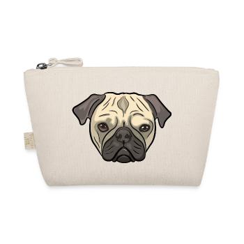 Pug Dog - Organic Pouch - nature - Front