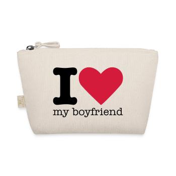 I Love My Boyfriend - Organic Pouch - nature - Front