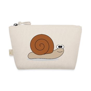 Brown snail - Organic Pouch - nature - Front