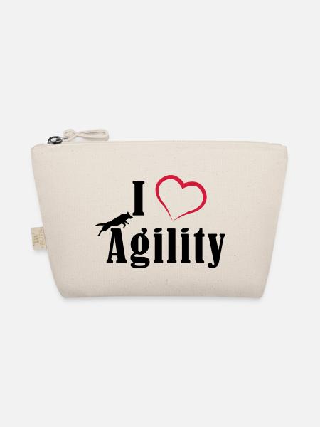 I Love Agility - Bio-Täschchen - Natur
